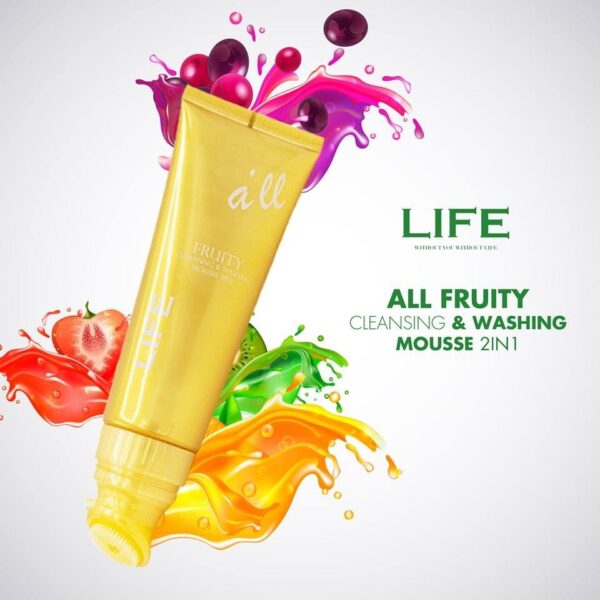 All Fruity Cleansing + Washing Mousse 2 in 1 - Image 2